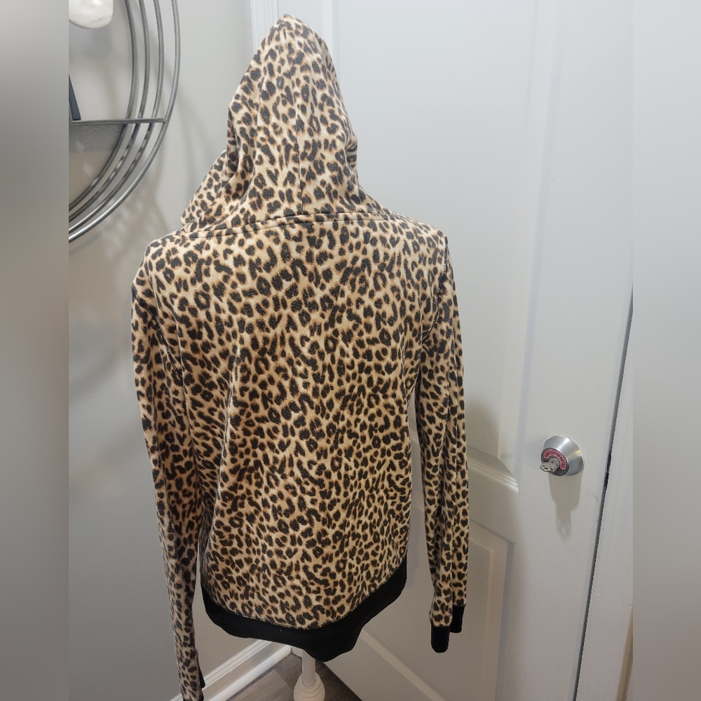 VS PINK HTF LEOPARD COWL NECK HOODIE - Picture 7 of 10